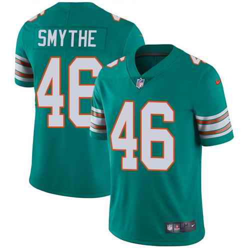 Nike Men & Women & Youth Dolphins 46 Durham Smythe Aqua Throwback NFL Vapor Untouchable Limited Jersey,We sell and wholesale Nike Men & Women & Youth Dolphins 46 Durham Smythe Aqua Throwback NFL Vapor Untouchable Limited Jersey on line form chian!